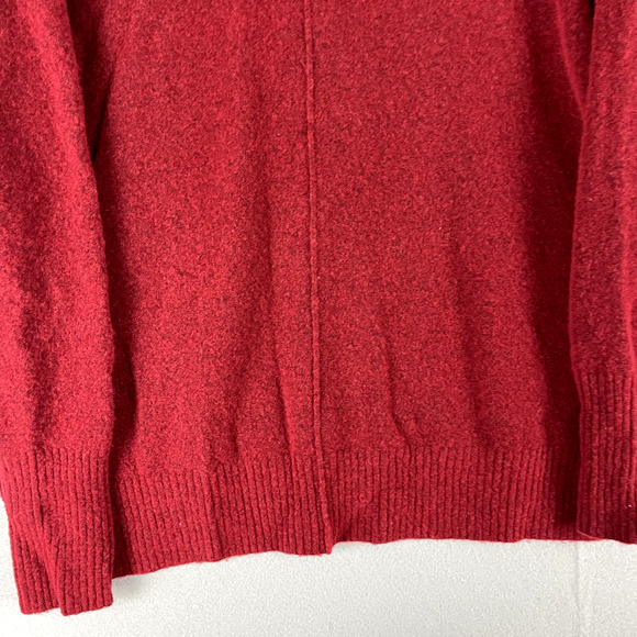 Athleta Merino Wool Blend Transit Pullover Turtleneck Sweater Womens Medium Red - Picture 12 of 13
